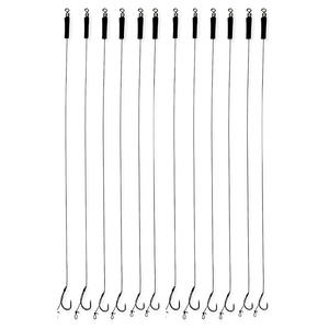 12pcs Crochets de <span class=keywords><strong>carpe</strong></span> à tige courbe sans ardillon Matériel de pêche en eau douce/salée pour les plates-formes de cheveux utilisés dans la pêche à la <span class=keywords><strong>carpe</strong></span> - Product Image 3