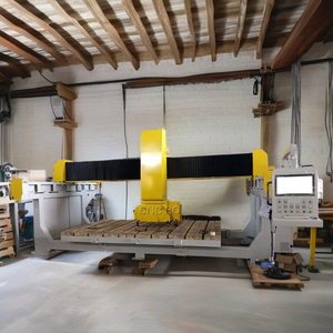 מכונת חיתוך אבן CNC בעלת 5 צירים, מסור גשר לחיתוך גרניט ושיש, מסור גשר אוטומטי בעל 5 צירים לחיתוך לוחות אבן - Product Image 4