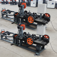Machine à fil barbelé automatique contrôlée par PLC, modèle HouHong HH, moteur haute vitesse 2,2 kW, roulement à engrenages, diamètre de fil 2-4,5 mm, garantie 1 an