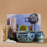 Service à thé en céramique blanche de style japonais en gros, bol à matcha traditionnel Chawan pour la cérémonie du thé