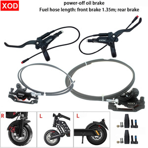 Patineta eléctrica XOD plegable con freno de disco hidráulico, batería de litio, manillar de inducción magnética automática. - Product Image 5