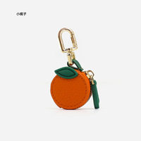 Porte-monnaie léger en alliage métallique étanche, mini sac à clés, pendentif fraise simple et compact, idéal comme cadeau