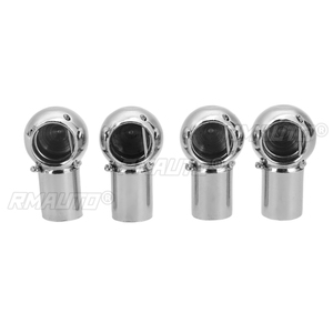 2pcs Universal Silver M6 M8 <b>Boot</b> Bonnet Trunk Gas Strut End Fitting Ball Pin Joint Valve <b>Spring</b> Holders - Product Image 2