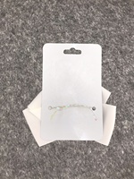WUJI Ruban gros-grain 100% polyester blanc, style minimaliste moderne, pour décoration de Noël et accessoire de cheveux (nœud), 4 pouces, avec carte de support, produit phare