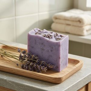 Savon artisanal anti-acné à la lavande, procédé à froid, entièrement naturel, de la savonnerie Fire Lake - Product Image 3