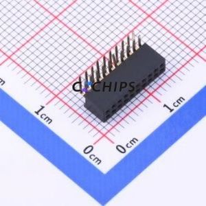 X1321FR-2x10-C43D24 Pin Socket Bent Lead Through Hole,P=1.27mm Connector 2x10P 1.27mm 1.27mm Square Hole - Product Image 1