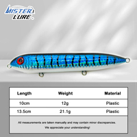 Señuelo de Pesca MISTER LURE, Señuelo Robótico de Agua Salada, Nuevo, Holográfico, 13.5cm, 21.2g, Fabricado a Máquina, Ojos 3D, Señuelo Duro Tipo Minnow