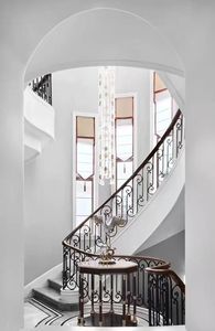 豪华室内主梁楼梯 中心主梁单梁楼梯，带表面安装立柱 - Product Image 4