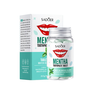 OEM ODM SADOER Soin buccal Dentifrice <span class=keywords><strong>solide</strong></span> aux fruits jaune pour le nettoyage du tartre Marque privée - Product Image 6