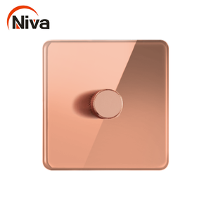 <span class=keywords><strong>Niva</strong></span> Custom 1 Gang Dimmer interruttore a muro-levetta in acciaio inossidabile con luce in ottone, Regno Unito Standard 220V 13A per prese elettriche domestiche - Product Image 3