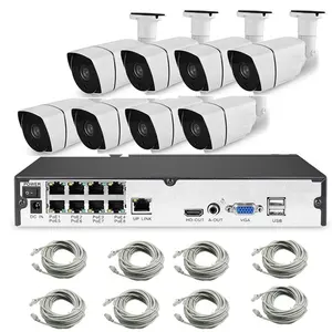 4 kênh/8 kênh 5MP/2MP CCTV POE NVR DVR Kit