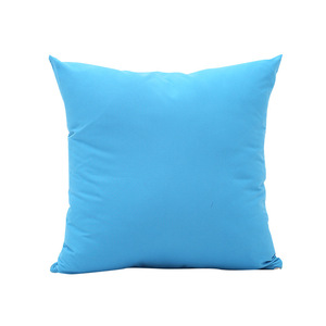 Housse de coussin carrée moderne en polyester brossé de couleur unie pour canapé de salon et salles d'exposition - Product Image 5