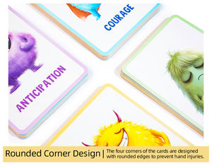 Tarjetas de Memoria Flash Personalizadas de 32 Piezas para Niños, Tarjetas de Aprendizaje Socioemocional en Alemán, Inglés y Francés para Niños en Edad Preescolar, Tarjetas de Sentimientos - Product Image 4