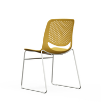 Polypropylène Manufacture Haute Qualité En Métal Cadre En Plastique Bureau Réunion Conférence Salle D'attente Chaises