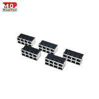 Interface Gigabit RJ45 haute vitesse avec aimants intégrés, connecteur modulaire blindé 8P8C 1000 Base-T
