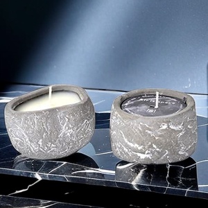Vente en gros de haute qualité forme unique en relief parfum de maison de luxe encens bougies en béton personnalisées marque privée en céramique - Product Image 6