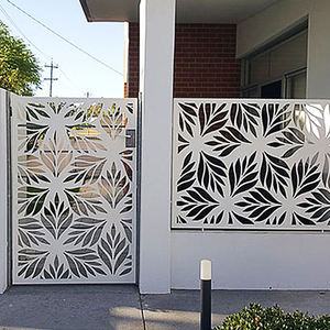 Paneles <span class=keywords><strong>de</strong></span> Acero con Recubrimiento en Polvo Decorativo, Cortados con Láser, Personalizables, para Barandilla <span class=keywords><strong>de</strong></span> <span class=keywords><strong>Terraza</strong></span>, Balcón, Tamaño Personalizado, Valla Decorativa para Jardín - Product Image 1