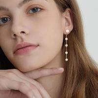 Glands Style 925 boucles d'oreilles en argent Sterling 4-5mm et 5-6mm blanc naturel véritable perle ronde boucles d'oreilles pour mariage mariée bijoux