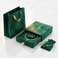 Coffret de Luxe Beige 2026 pour Bijoux, Emballage Rigide Personnalisé avec Sac et Pochette pour Colliers et Bracelets – Vente en Gros
