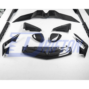 Revuelto OE Style Carbon Fiber Front Bumper <b>Side</b> Air Vent Cover Trims For Lamborghini Revuelto - Product Image 5