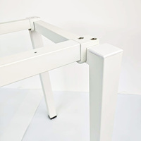 Bureau d'ordinateur exécutif moderne avec structure en fer et pieds métalliques, installation simple, vente en gros à prix abordable pour salon