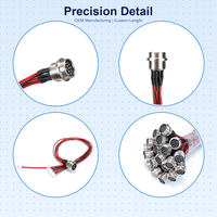 Harnais double branche OEM personnalisé GX20 14 broches en métal pour aviation JST XH |   PVC |   250V Nominalement homologués |   Test de continuité à 100 % |   Rouge+Noir 600mm |