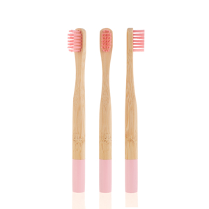 Brosse à dents sans BPA, produits en bambou, logo personnalisé, brosse à dents jetable à manche rond pour enfants, brosse en bambou pour dentiste - Product Image 4