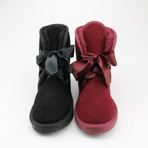 Bottes d'hiver unisexes à lacets, tige en cuir synthétique et véritable, doublure en fourrure, antidérapantes - Product Image 5