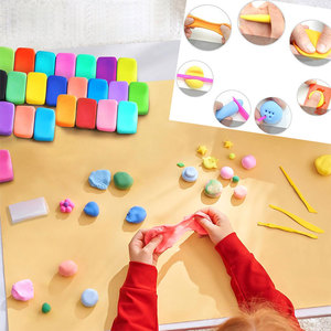 Kit de Arcilla y Plastilina para Niños, Arcilla de Secado al Aire Súper Ligera con Herramientas de Escultura, Regalo para Niños - Product Image 6