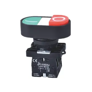 Interruptor liga/desliga LAY5-EB8425 v 10a, botão interruptor elétrico com led