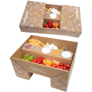 Boîtes en papier kraft écologiques à faible MOQ avec couvercle pour plats cuisinés à <span class=keywords><strong>emporter</strong></span>, desserts, déjeuners, <span class=keywords><strong>traiteur</strong></span>, emballage en matériaux recyclés, sushis - Product Image 2