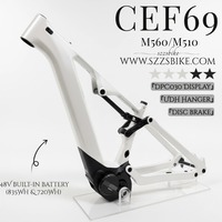 Vélo électrique SZZSBIKE Bafang M510RS, moteur léger, E-mtb CEF69 29er, écran DPC030, batterie 835Wh, vélo électrique à suspension intégrale, cadre en carbone