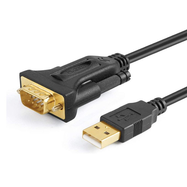 USB to DB9 Male RS232 Serial Cable with Prolific Chip Adapter for Cashier Register, Modem, Scanner, Digital Cameras, CNC