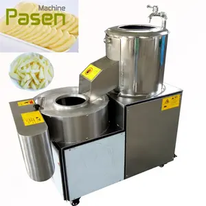 Stainless Steel Potato Chip Slicer Machine Sweet Potato Cutting Machine Potato Washer Peeler Cutter