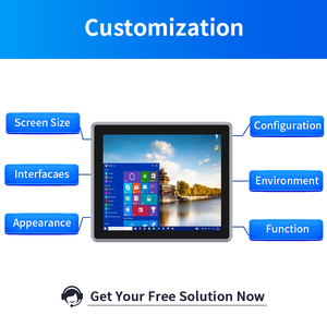 แผงหน้าจอสัมผัสพีซีแบบฝังสำหรับงานอุตสาหกรรมจาก Yanling IP65ออลอินวันคอมพิวเตอร์บ้านอัตโนมัติ - Product Image 4