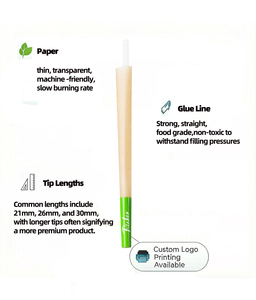 Custom <b>Rolling</b> Papers Smoking Flavored Pre Rolled Cones <b>for</b> Smoking King Size Slim Unbleached <b>Rolling</b> Paper With Custom Logo - Product Image 6