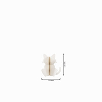 Figurines d'animaux en papier nid d'abeille Rainbowbear Golden Retriever Ragdoll, ensemble d'ornements pliables 3D écologiques, décoration de table pour chien et chat