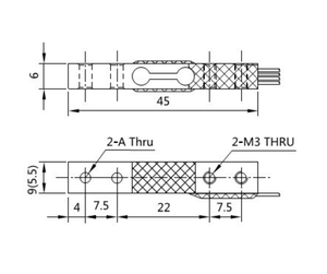 صغيرة رخيصة من سبائك الألومنيوم مصغرة نقطة واحدة مصغرة ، g 2 غرام خلية تحميل - Product Image 2