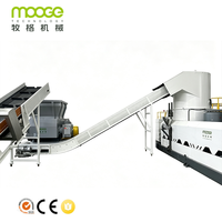 Extrudeuse de recyclage de fibres PET à double étage avancée avec compacteur à vis simple pour des granulés régénérés de haute pureté
