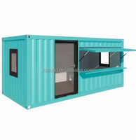 Magasin préfabriqué modulaire, magasin mobile, remorque, conteneur préfabriqué personnalisé de 20 pieds, 40 pieds, café