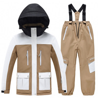 Combinaison de ski pour enfants costume garçons filles hiver extérieur imperméable chaud épaissi simple planche double planche vêtements de ski pour enfants