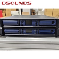 Penguat Daya Profesional 1600W*4CH 4x1600W Tahan Suhu Tinggi dengan Gallium Nitride untuk Audio Profesional