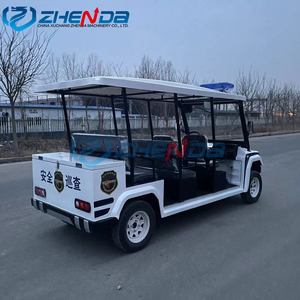 Rugged Off-Road Style Electric Patrol Cart with High-Visibility <b>Emergency</b> <b>Light</b> Bar and Weatherproof Canopy - Product Image 6