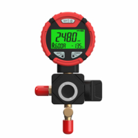 Necool PG-10B <strong>Best</strong> <strong>Selling</strong> Single <strong>Digital</strong> <strong>Manifold</strong> <strong>Gauge</strong> Ball Valve air Conditioning High or Low Measures Pressure
