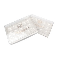 15 boîte-cadeau d'emballage en plastique transparent de chocolat de truffe avec l'insertion pour les boîtes transparentes de bonbons
