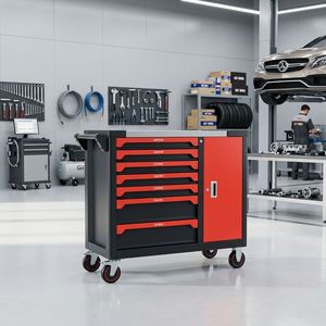 ODM Custom Size & Color Metal Tool Cabinet Custom Packaging Multi <b>Drawer</b> Rolling Tool <b>Trolley</b> for Workshop Garage Storage - Product Image 3