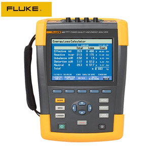 Analyseur de qualité d'alimentation et d'énergie Fluke série 435 triphasé avec calculateur de perte d'énergie pour les tests électriques - Product Image 1