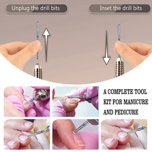 10 Piezas de Brocas Cónicas de Aleación de Acero de Tungsteno, Cabezales de Pulido de Silicona de Alta Velocidad, Accesorios para Máquina de Manicura Eléctrica - Product Image 3