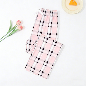 <span class=keywords><strong>Pantalones</strong></span> de Pijama a Cuadros de Alta Calidad <span class=keywords><strong>para</strong></span> <span class=keywords><strong>Mujer</strong></span>, Ropa de Dormir Suave de Punto <span class=keywords><strong>para</strong></span> Primavera, Verano y Otoño - Product Image 3