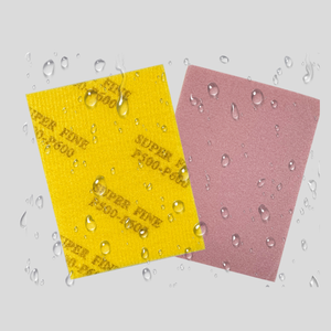 थोक मध्यम वर्ग गुलाबी चाय-रंगीन फूलों वाली मखमली-समर्थित स्पंज सैंडिंग/पॉलिशिंग ब्लॉक शुष्क/गीले पीसने एल्यूमीनियम ऑक्साइड - Product Image 2